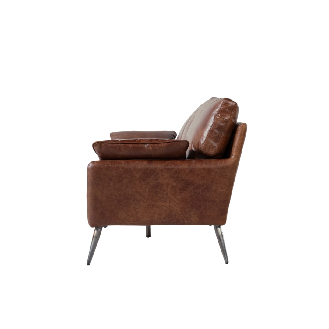 Varese 3 Seater Leather Sofa image 5